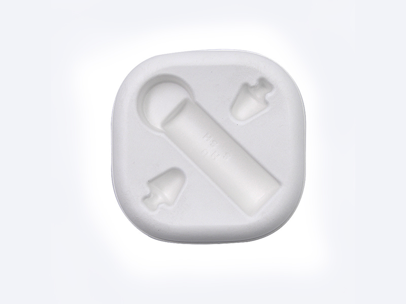 車(chē)載充電器白色甘蔗漿濕壓紙托